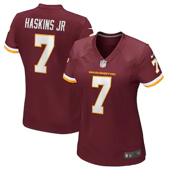 womens nike dwayne haskins burgundy washington football tea